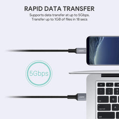 Aukey USB C Cable to USB 3.0  - 2 meters - Fast charge compatible