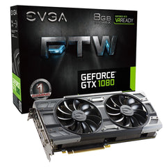 EVGA GeForce GTX 1080 FTW GAMING ACX 3.0, 8GB GDDR5X, RGB LED, 10CM FAN, 10 Power Phases, DX12 OSD Support (PXOC) GPU
