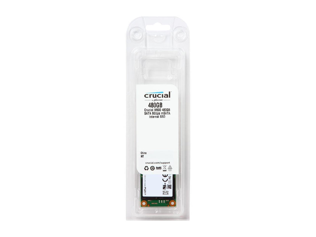 Crucial M500 480GB Mini-SATA (mSATA) MLC Internal Solid State Drive (SSD) CT480M500SSD3 Crucial M500 480GB Mini-SATA (mSATA) MLC Internal Solid State Drive (SSD) CT480M500SSD3