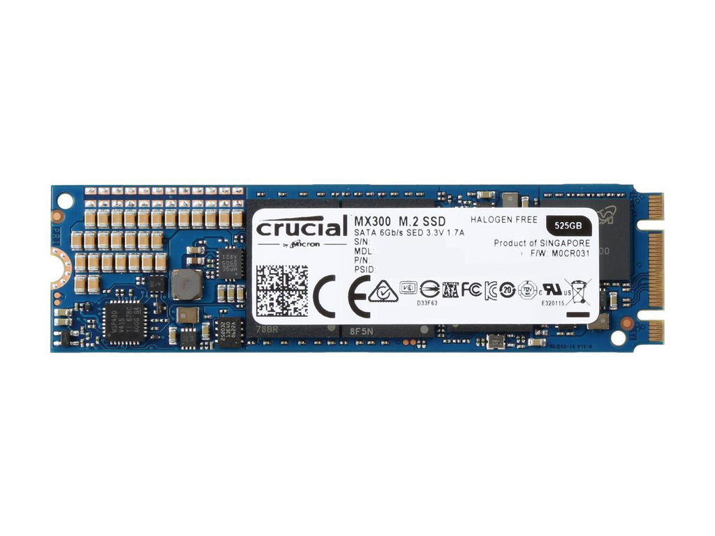 Crucial MX300 525GB M.2 (2280) Internal Solid State Drive - CT525MX300SSD4 Crucial MX300 525GB M.2 (2280) Internal Solid State Drive - CT525MX300SSD4