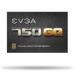 EVGA 750 GQ, 80+ GOLD 750W, Semi Modular, EVGA ECO Mode,Power Supply 210-GQ-0750-V1