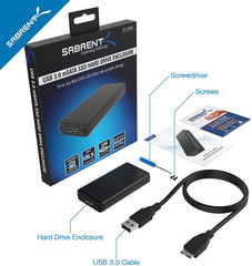 Sabrent USB 3.0 mSATA II or III/6G SSD Enclosure Adapter