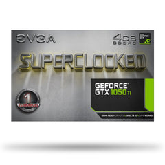 EVGA GeForce GTX 1050 Ti SC GAMING, 4GB GDDR5, DX12 OSD Support (PXOC) Graphics Card