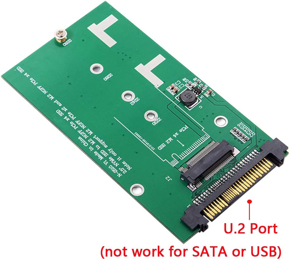 Adapter, M.2 to U.2 - M.2 PCIe NVMe SSDs - Drive Adapters and