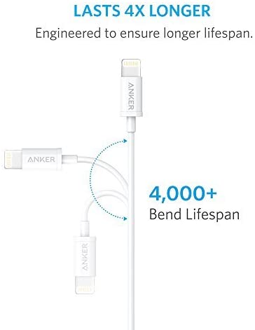 Anker Lightning Cable iPhone Charging Charger Cable - 3 feet Anker Lightning Cable iPhone Charging Charger Cable - 3 feet