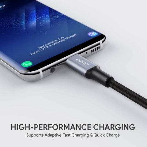Aukey USB C Cable to USB 3.0  - 2 meters - Fast charge compatible