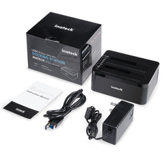 Inateck USB 3.0 to SATA Dual Two Bays External Hard Drives Docking Station
