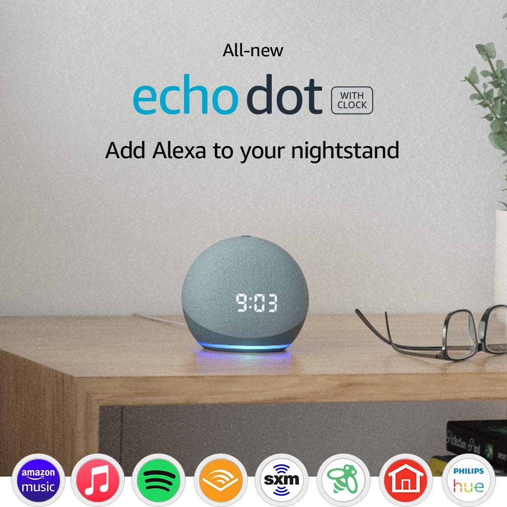 All New Echo Dot (4th Gen) With CLOCK All New Echo Dot (4th Gen) With CLOCK
